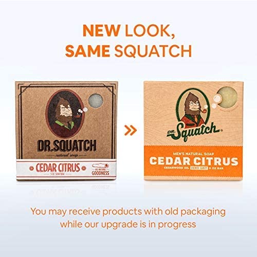 Dr. Squatch DISCONTINUED All Natural Bar Soap for Men with Zero Grit, Cedar Citrus Beauty & Personal Care Dr. Squatch
