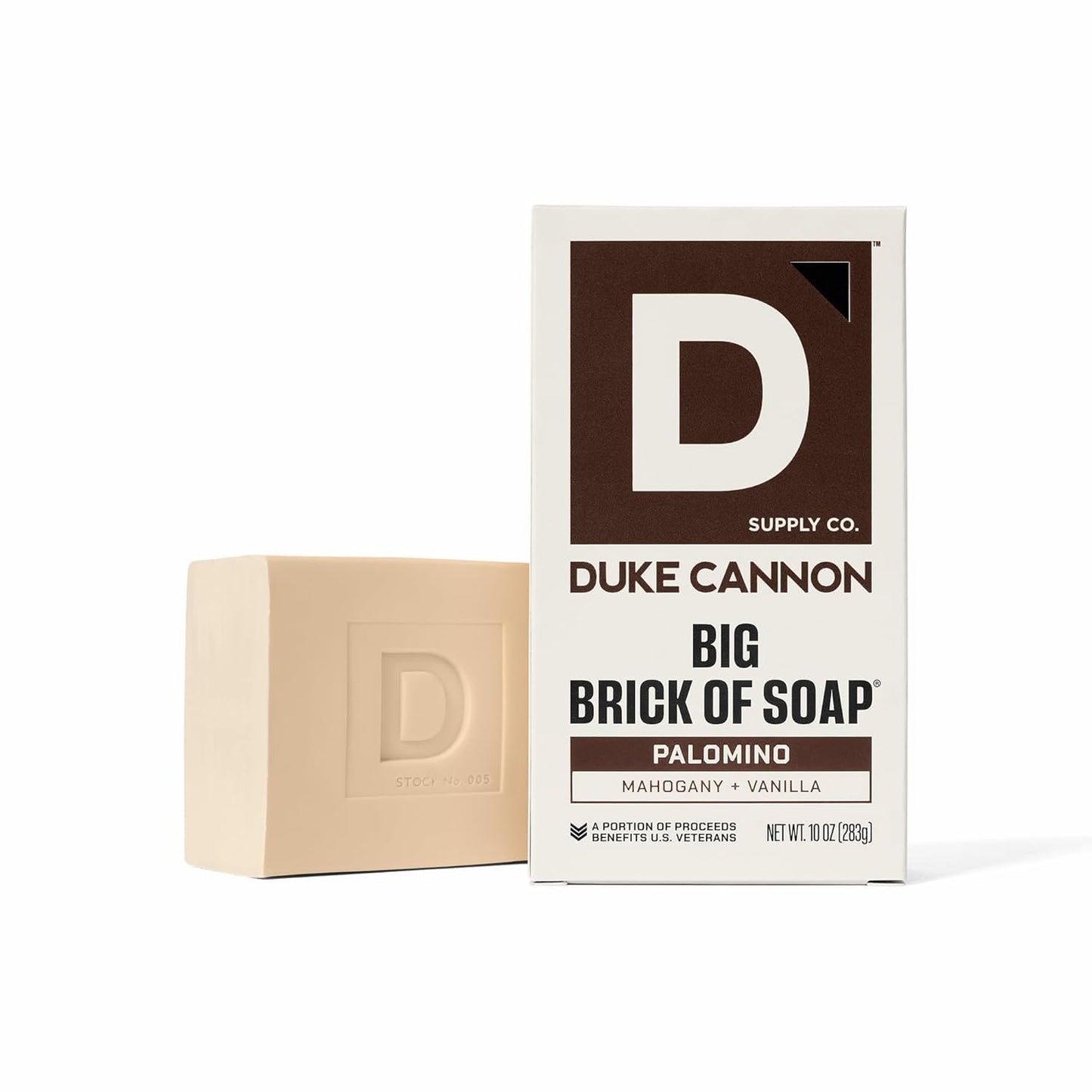Duke Cannon Supply Co. Palomino Big Brick of Soap for Men - 10 oz - Mahogany + Vanilla Scent - Triple-Milled Men's Bar Soap - Deep-Cleansing Bath Bar Beauty & Personal Care Duke Cannon Supply Co.