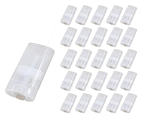 15ML Transparent Empty Plastic Oval Deodorant Containers Lipstick Tubes Tube Bottles For Chapstick Homemade Lip Balm Crayon(10PCS) Beauty & Personal Care TUPWEL