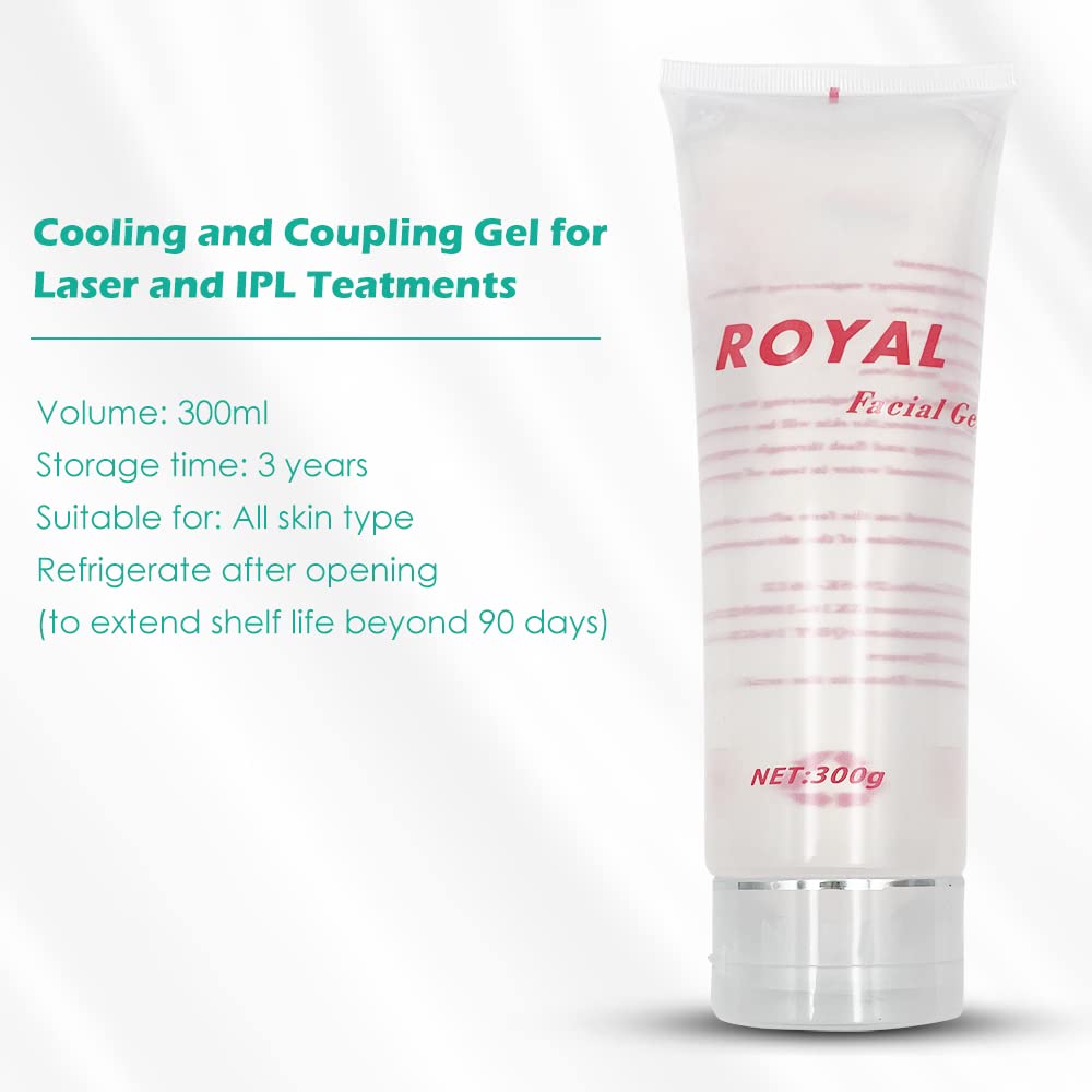 Liflad Radio Frequency Gel for RF Machine - Cooling Gel for Laser Hair Removal - Massage Therapy Cream for Women& Men - Royal Facial Gel Clear (Pack Beauty & Personal Care Liflad