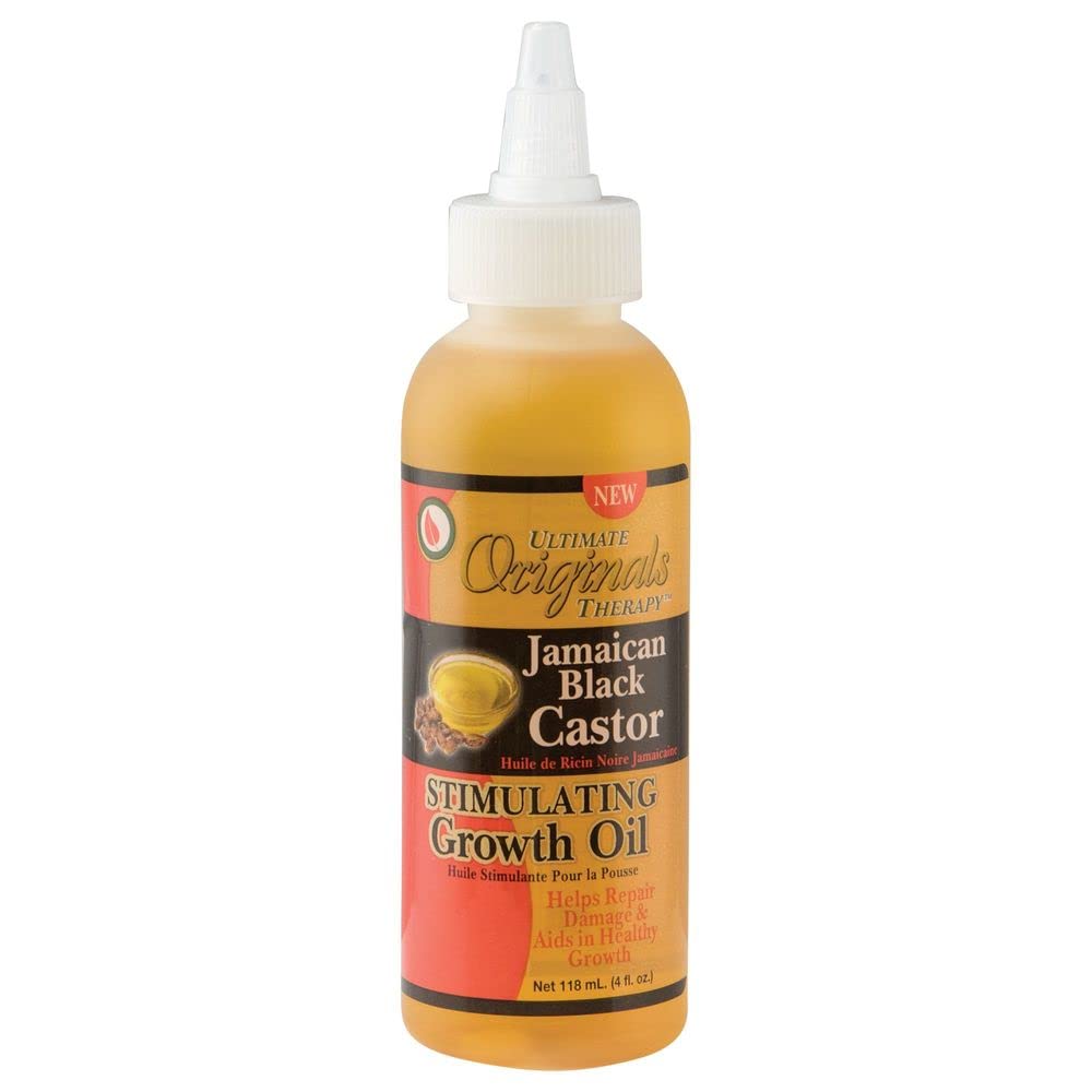 Originals by Africa's Best Therapy Jamaican Black Castor Oil Stimulating Growth Oil, Naturally Repairs and Prevents Hair Damage & Breakage,