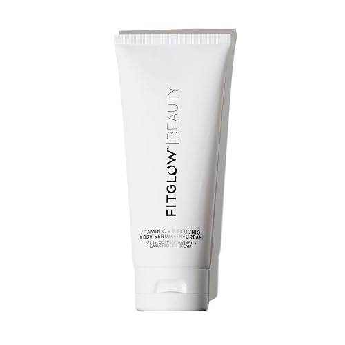 Fitglow Beauty Vitamin C + Bakuchiol Body Serum-in-Cream | Anti-Aging Body Skincare | Smooths, Firms & Hydrates for Radiant Skin | Plant-Based Retinol Beauty & Personal Care FITGLOW