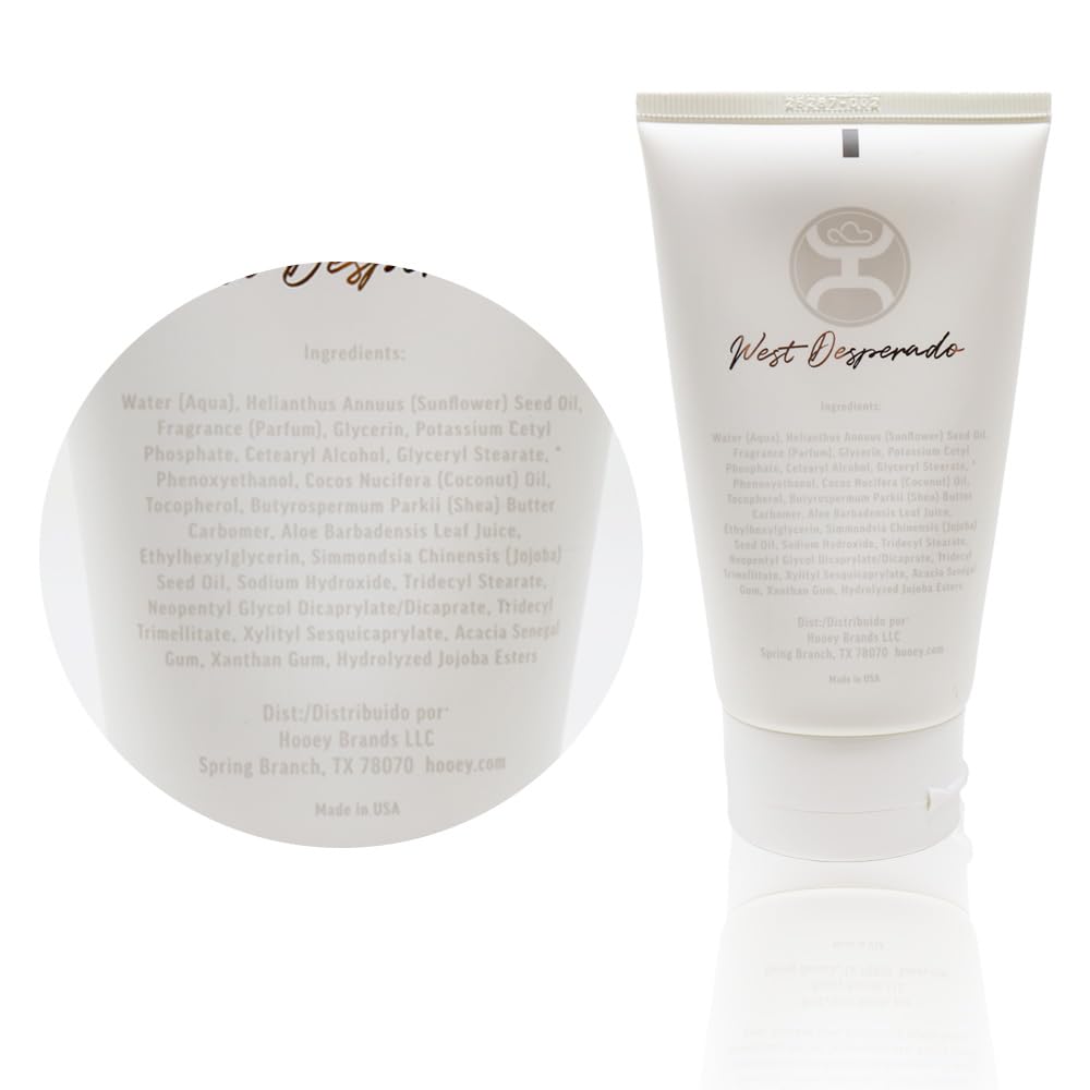 HOOEY West Desperado x Hooey Body Lotion 4 oz - Women’s Western Perfume Lotion with Jasmine, Saffron & Cedarwood Scent - Moisturizing Fragrance Cream Beauty & Personal Care HOOEY