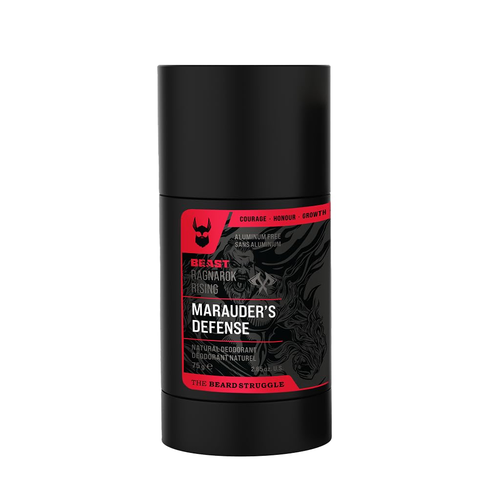 The Beast Line Deodorant - Marauders Natural Deodorant for Men - Ragnarok Rising Eddie Hall Beast Line - Signature Edition - Aluminum Free Beauty and Personal Care The Beard Struggle