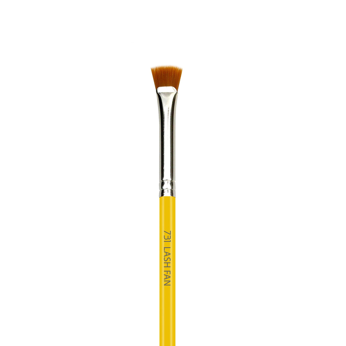 Bdellium Tools Professional Makeup Brush - Studio Series 731 Mascara Fan - With Soft Synthetic Fibers, For Applying Mascara (Yellow, 1pc)