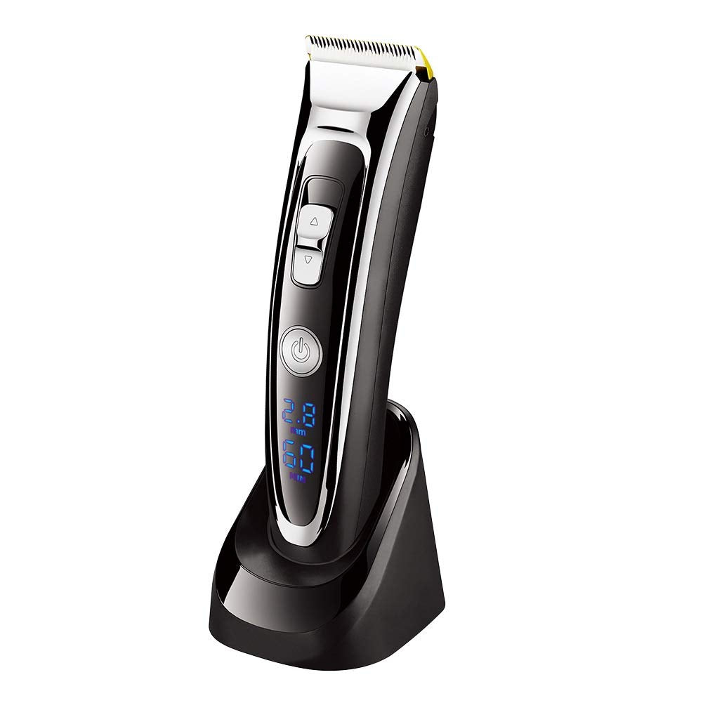 ZUIAI Professional Digital Trimmer Rechargeable Electric Hair Clipper Men's Cordless Haircut Adjustable Ceramic Blade RFC-688B 49 Beauty and Personal Care ZUIAI