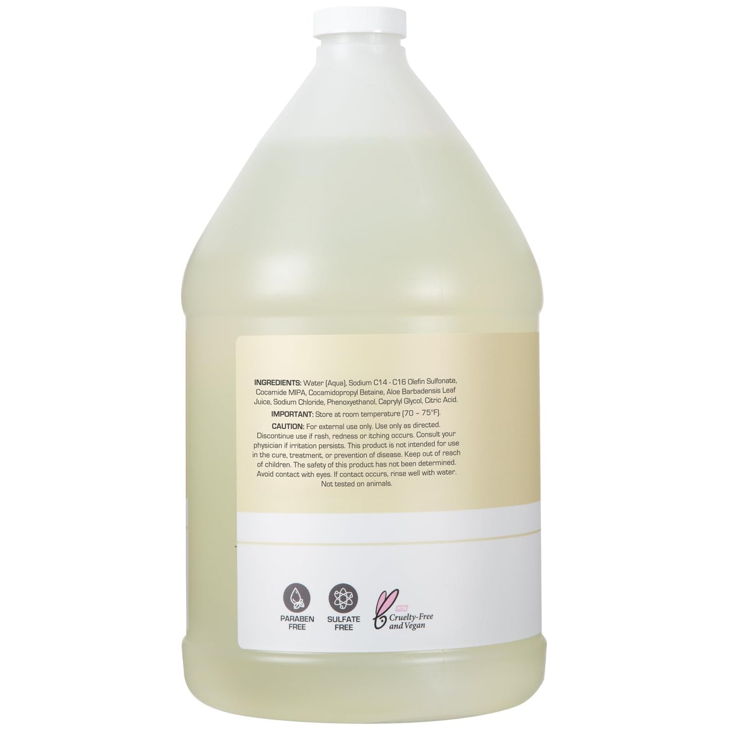 Ginger Lily Farms Club & Fitness Moisturizing Shampoo for All Hair Types, 100% Vegan & Cruelty-Free, Fragrance Free, 1 Gallon (128 fl oz) Refill Beauty and Personal Care Ginger Lily Farms