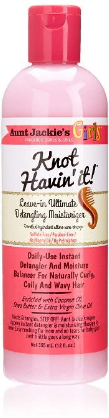 Aunt Jackie's Girls Knot Havin' It! Leave-In Ultimate Detangling Moisturizer, 12 oz (Pack of 3) Beauty & Personal Care Aunt Jackie's