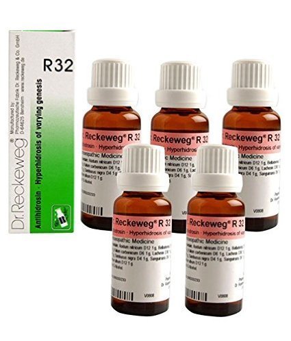 5 Pack X Dr.Reckeweg-Germany R32- Excessive Perspiration --"Shipping by FedEx " Beauty and Personal Care Dr. Reckeweg