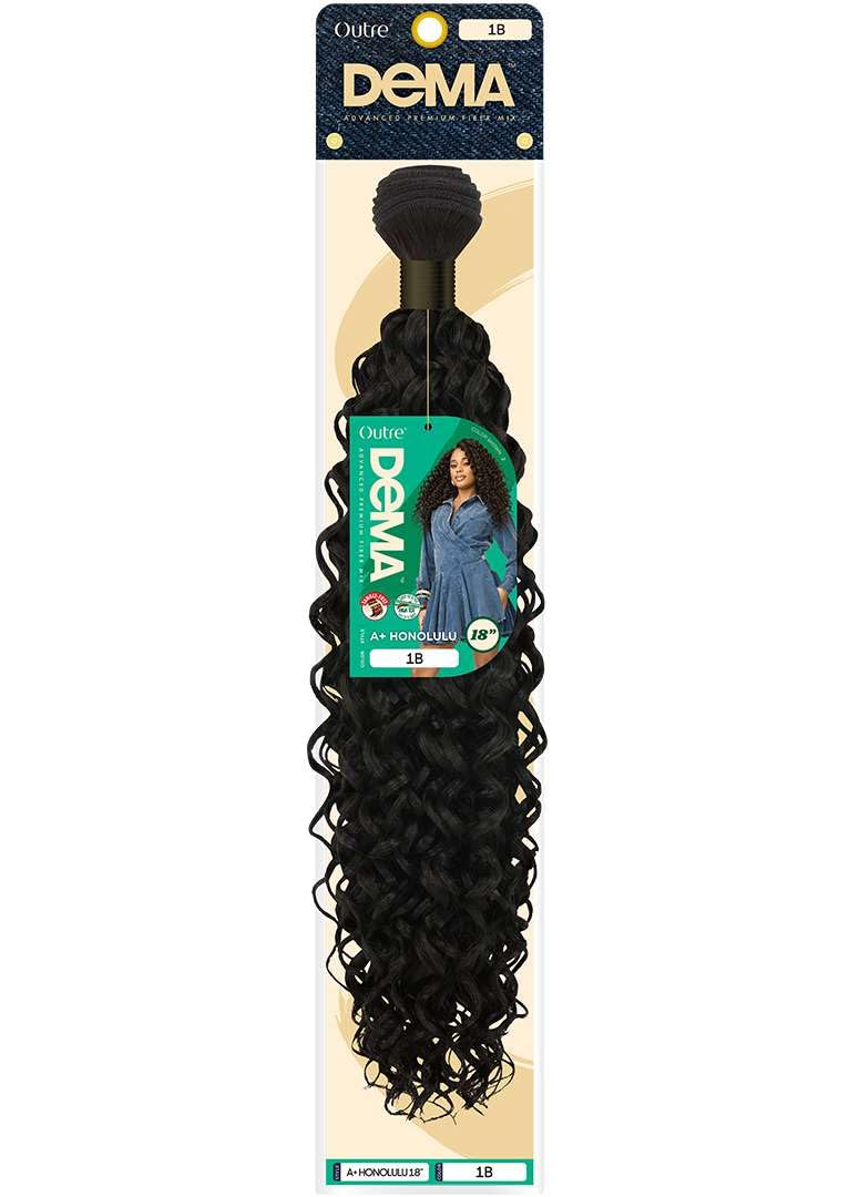 Outre DeMA - Advanced Premium Fiber Mix Synthetic Weave - A+ Honolulu 18" (PLATINUM BLONDE 613)