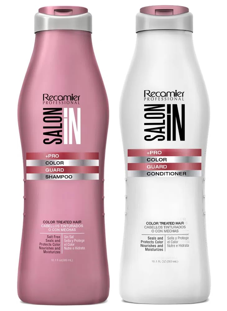 Salon In by Recamier | Color Guard Shampoo and Conditioner Set for Color-Treated Hair | 10.1 fl oz / 300 ml Each Beauty & Personal Care RECAMIER PROFESSIONAL SALON IN
