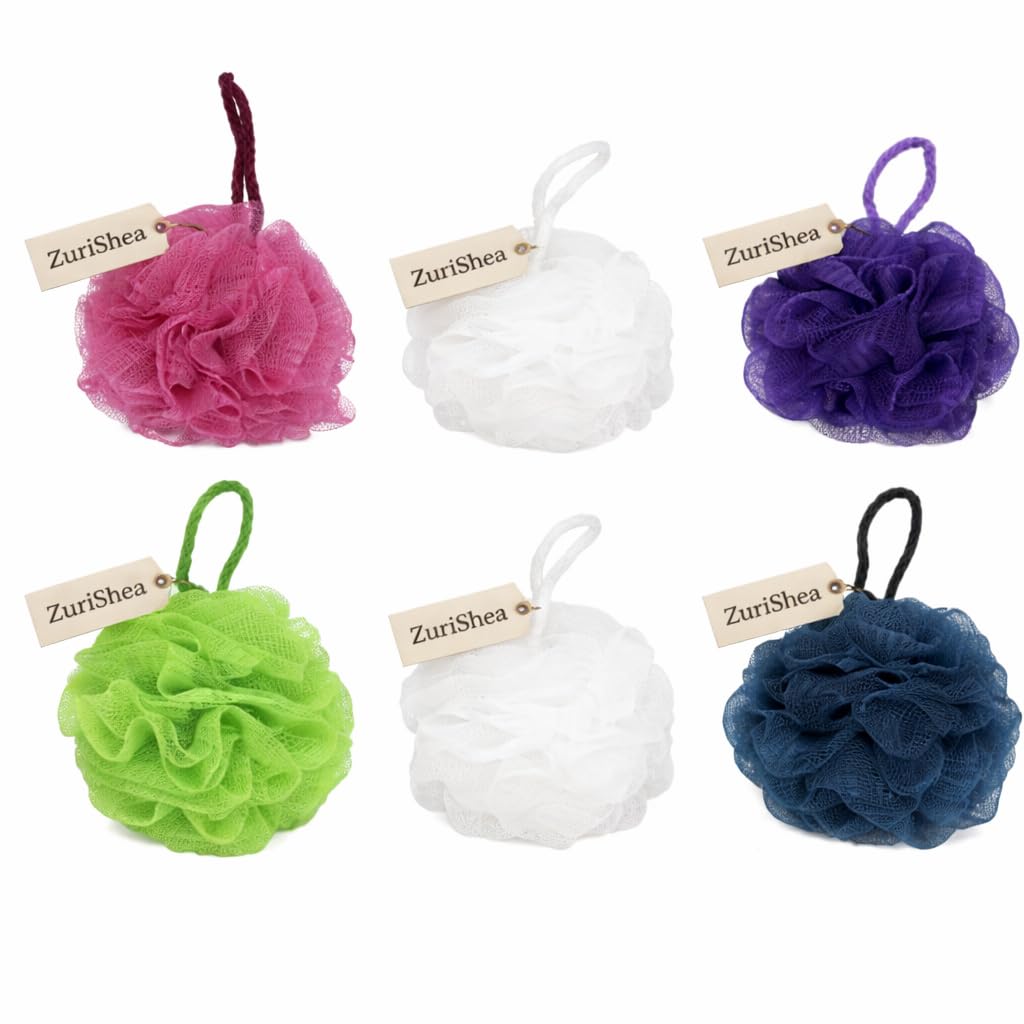 Irish Spring Bar Soap Bundle with ZuriShea Mesh Bath Sponge - Includes 6-Pack Irish Spring Bar Soap (4oz) & Exfoliating Bath Sponge. Beauty and Personal Care ZuriShea.