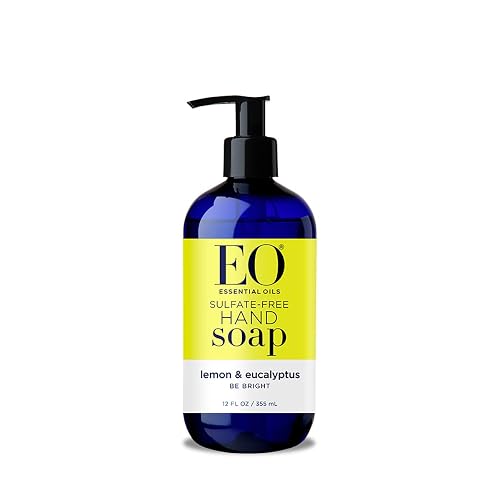 EO Botanical Liquid Hand Soap, Lemon and Eucalyptus, 12 Ounce (Pack of 3) Beauty & Personal Care EO