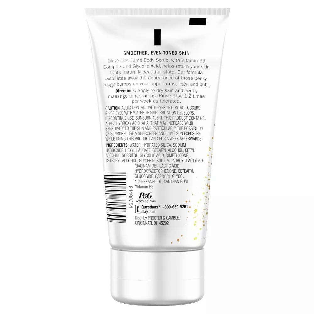 Olay KP Bump Body Scrub with Glycolic Acid and Vitamin B3 Complex, 4.5 Fl Oz Beauty & Personal Care Olay