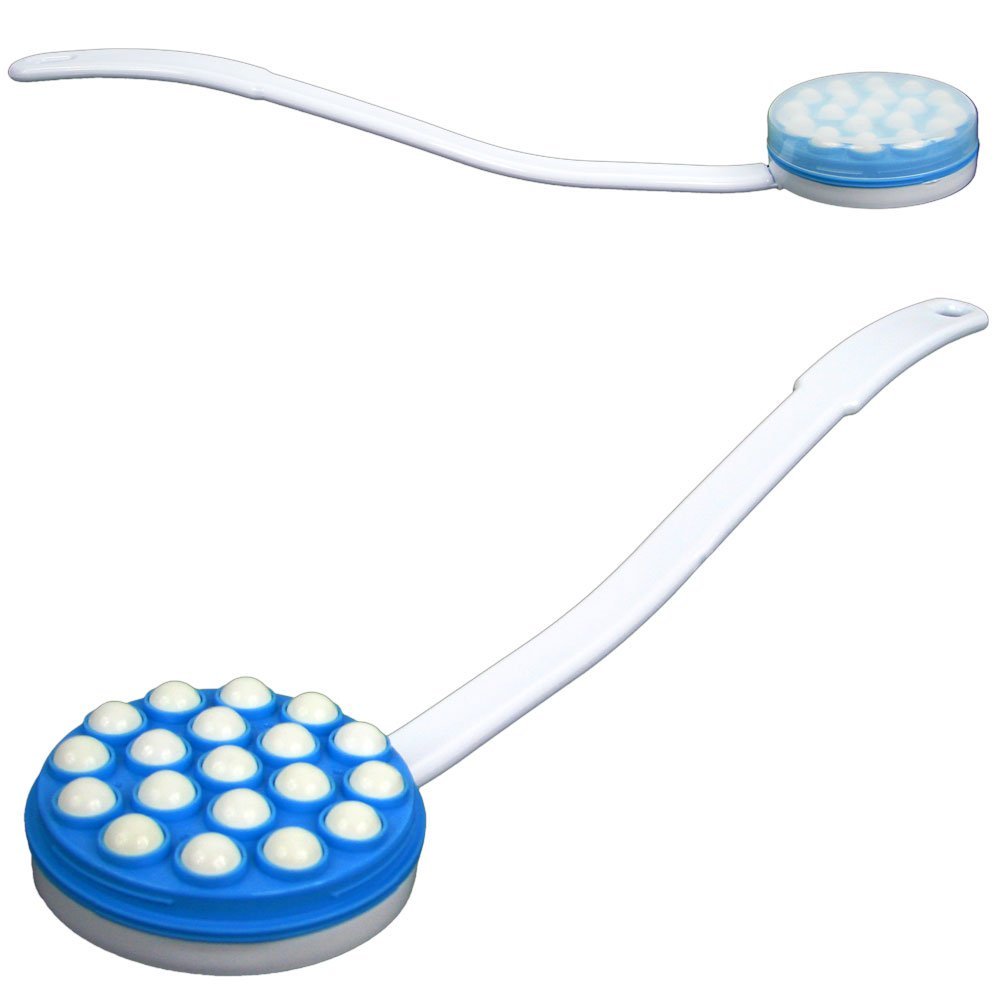 Lotion Applicator for Back - Long Handled Roll-On Dispenser and Handheld Back Massager - Wand for Applying Sunscreen, Cream, or Shower Gel by Remedy Beauty and Personal Care Trademark Global