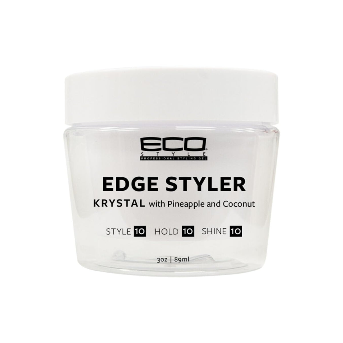 Eco Style Krystal Styling Pomade with Pineapple & Coconut - Lightweight Hold, Shine & Frizz Control, 3 oz Beauty & Personal Care Eco Style