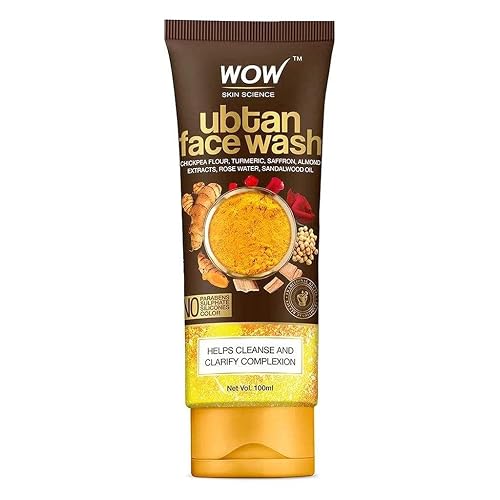 WOW Skin Science Ubtan Face Wash with Chickpea Flour, Turmeric, Moisturize Skin Help With Dryness - 100ml Beauty & Personal Care WOW Skin Science
