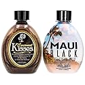 Ed Hardy Coconut Kisses Golden Tanning Lotion, 13.5 oz | BEST SELLERS | Tanning Paradise MAUI BLACK Tanning Lotion | Coconut Oil | Age-Defying | Beauty & Personal Care TANNING PARADISE