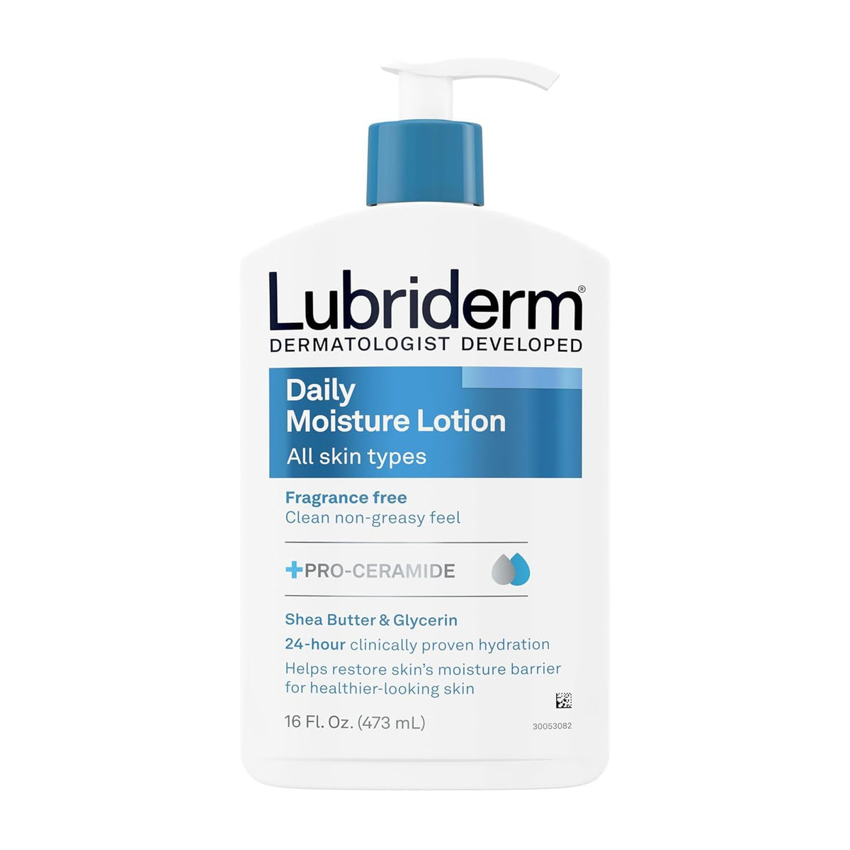 Lubriderm Daily Moisture Lotion Fragrance Free 16 oz (Pack of 5)