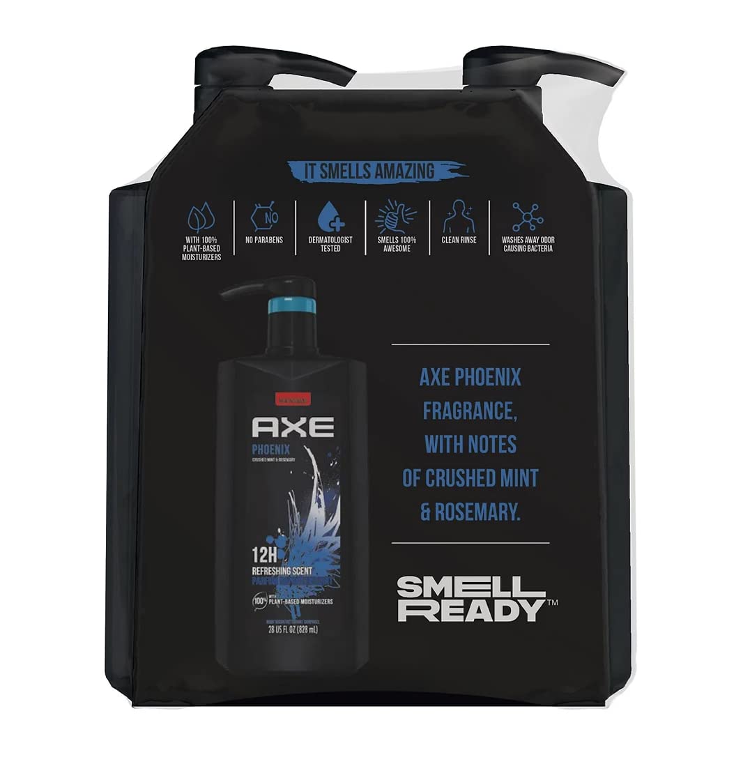 AXE Holiday Gift Bag for Men, Phoenix (28-Ounce, Pack of 2) Beauty & Personal Care AXE