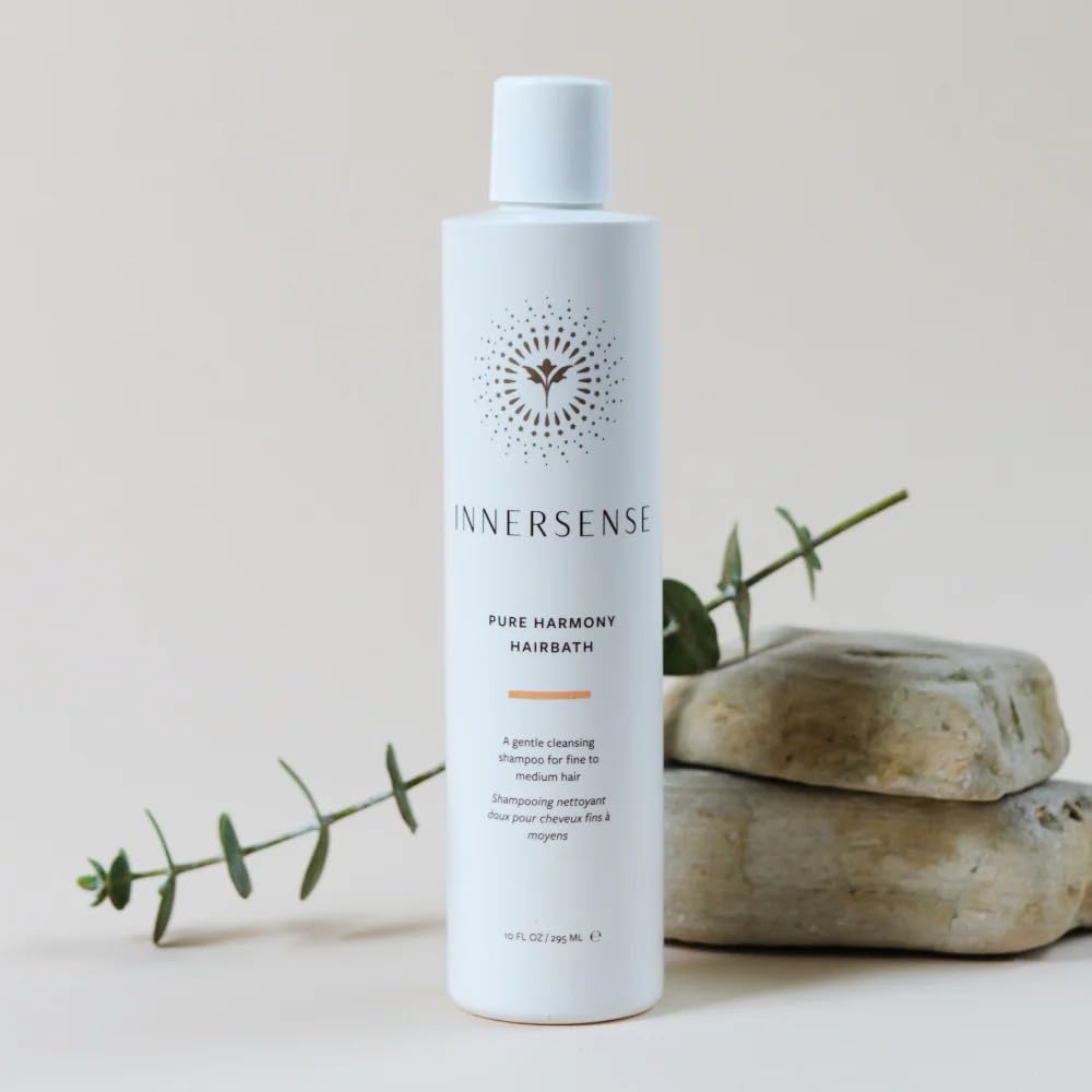 INNERSENSE Organic Beauty - Pure Harmony Hairbath Shampoo + Inspiration Conditioner Duo | Non-Toxic, Cruelty-Free, Clean Haircare (10 fl oz each) Beauty & Personal Care INNERSENSE
