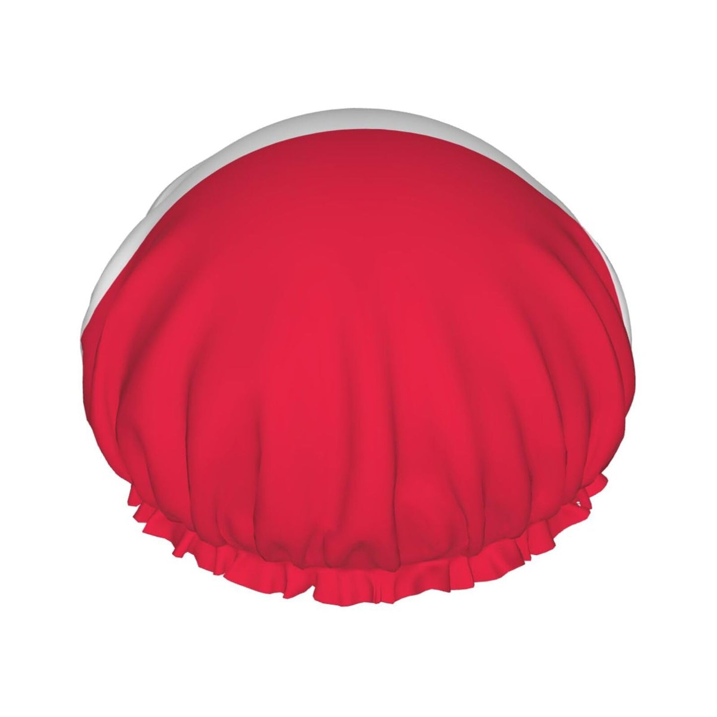 Poland Flag Prints Shower Cap Double Layer Lined Waterproof Bathing Shower Hat Beauty and Personal Care Hayyett