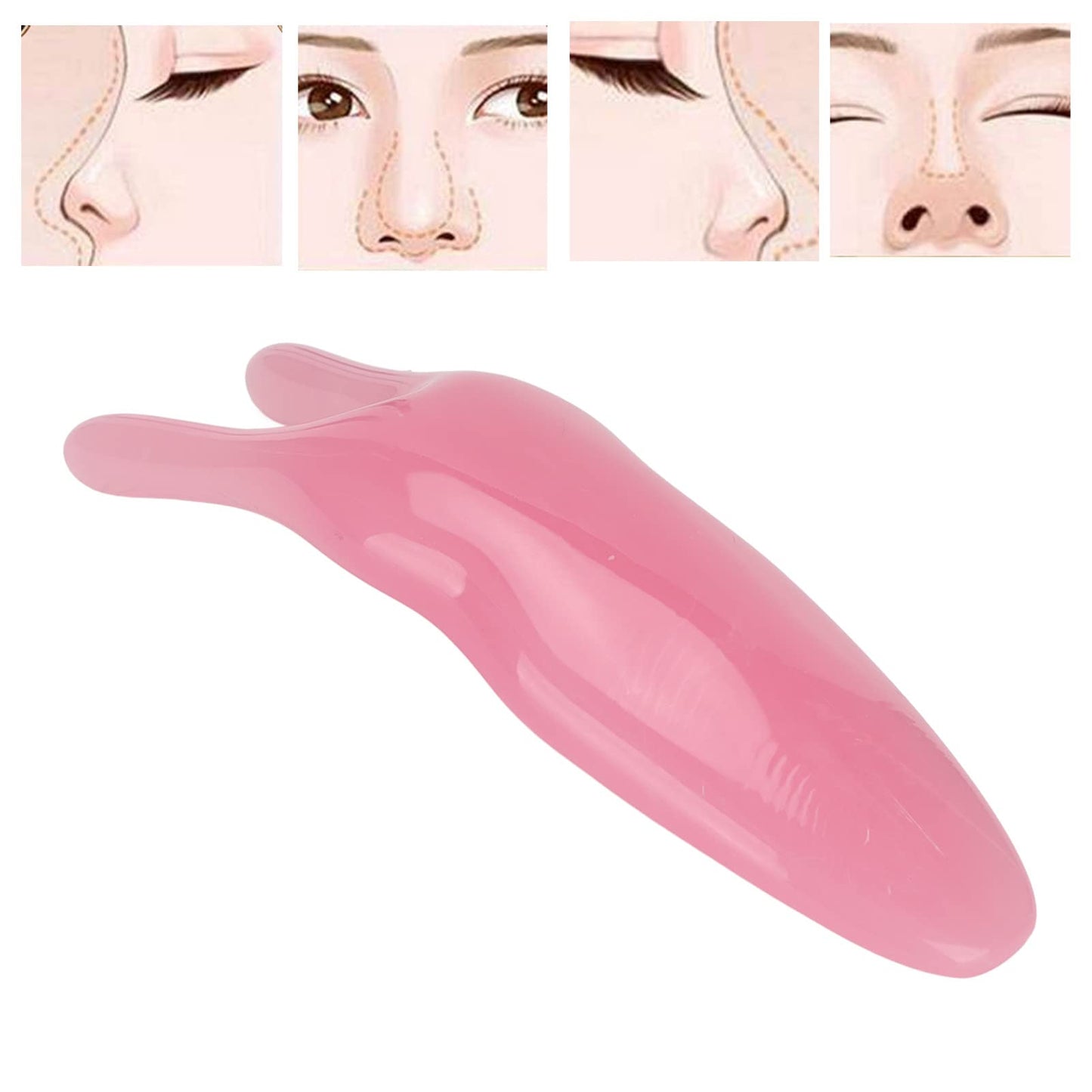 FILFEEL Nose Massager, Resin Gua Sha Tools Nose Up Scraper for Women Nose Shaping (Peach) Beauty and Personal Care FILFEEL