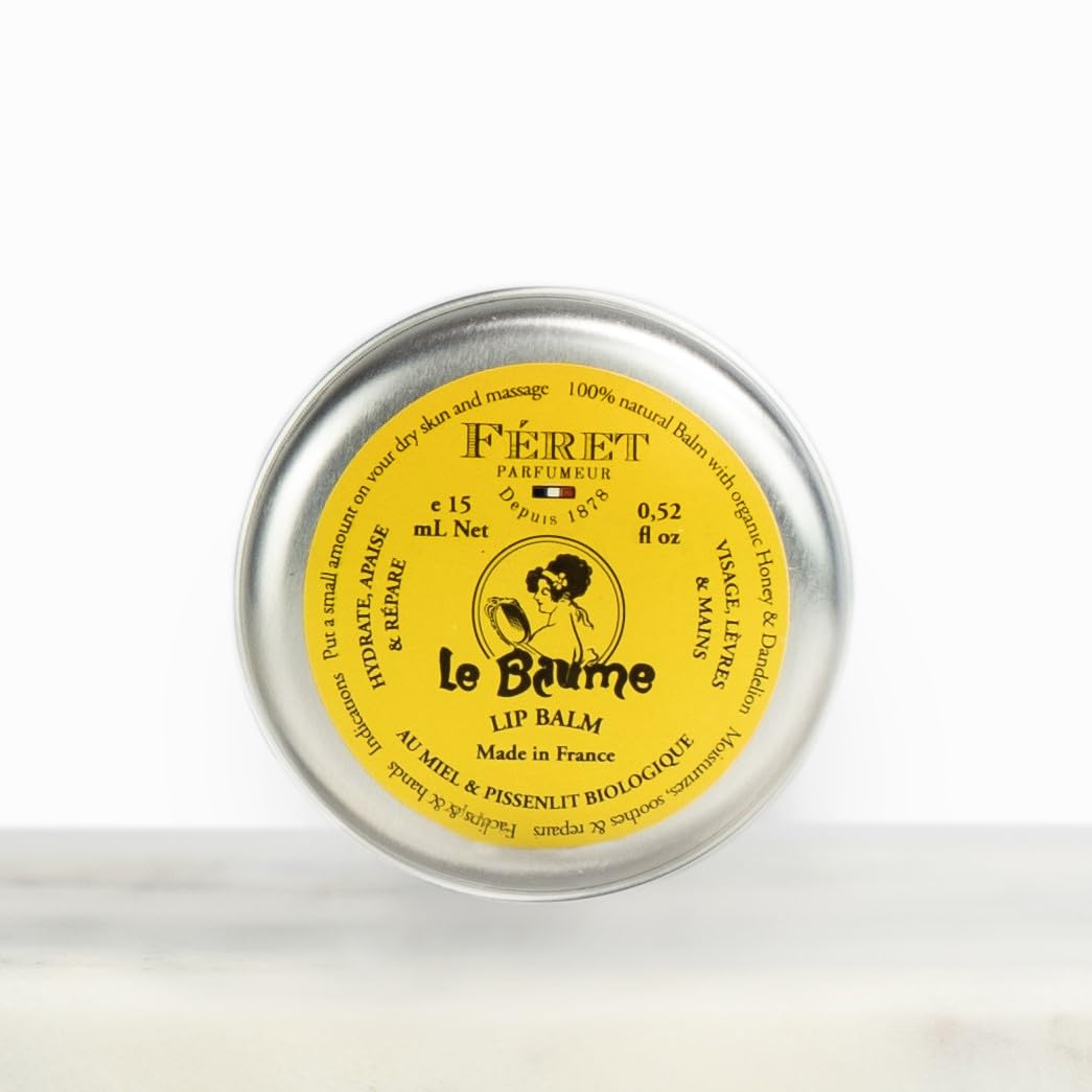 Feret Parfumeur Le Baume Multi-Purpose Balm - Rose Poudré - Natural Lip Balm with Shea Butter & Honey - Hydrating Moisturizer for Dry Skin, Lips Beauty and Personal Care Feret Parfumeur