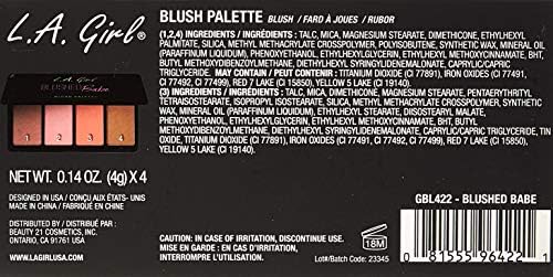 L.A. Girl Fanatic Blush Palette, Blushed Babe GBL422 Beauty & Personal Care L.A. Girl