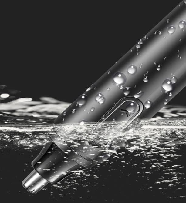 QERMXYRI Electric Dual-Edge Nose Hair Trimmer - Waterproof Blades, Men and Women Facial Hair Remover - Travel-Friendly Beauty and Personal Care QERMXYRI