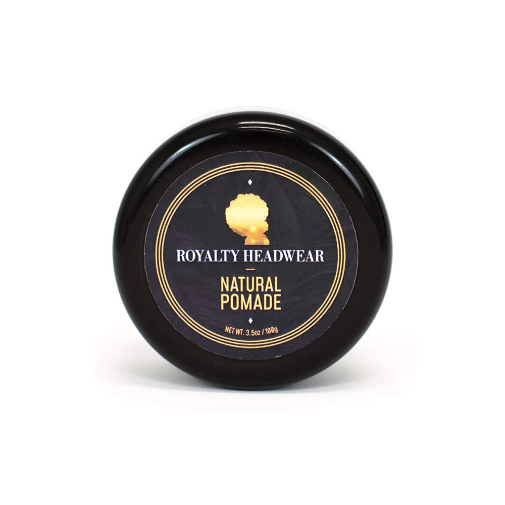 Royalty Headwear Natural Wave Pomade - Silky & Moisturized Hair, Strong Hold, Easy Wash - Men’s Grooming Supplies, Natural Ingredients (3.5oz) Beauty & Personal Care Royalty Headwear