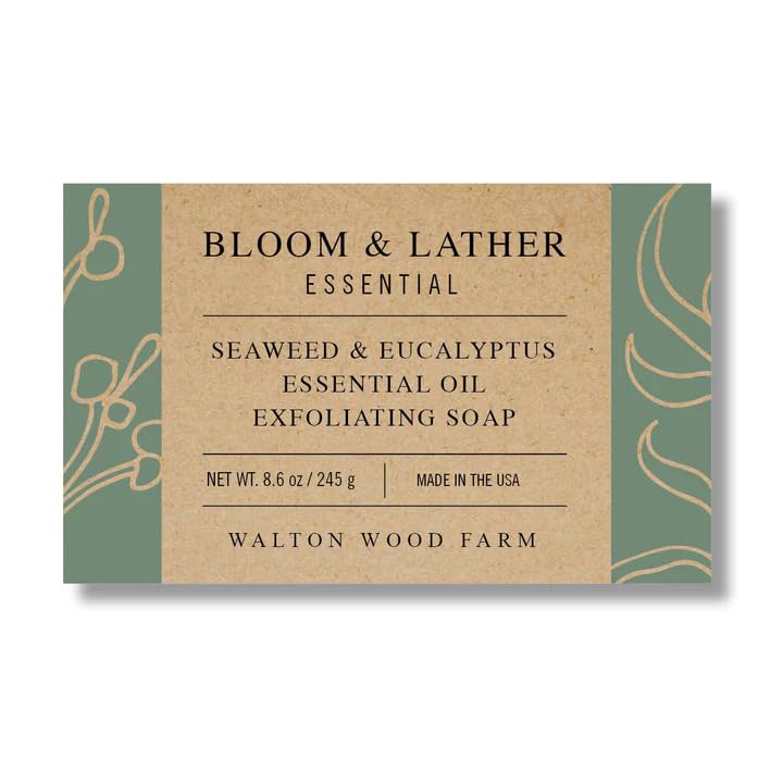 Walton Wood Farm Bloom & Lather Soap Seaweed and Eucalyptus Beauty & Personal Care Walton Wood Farm