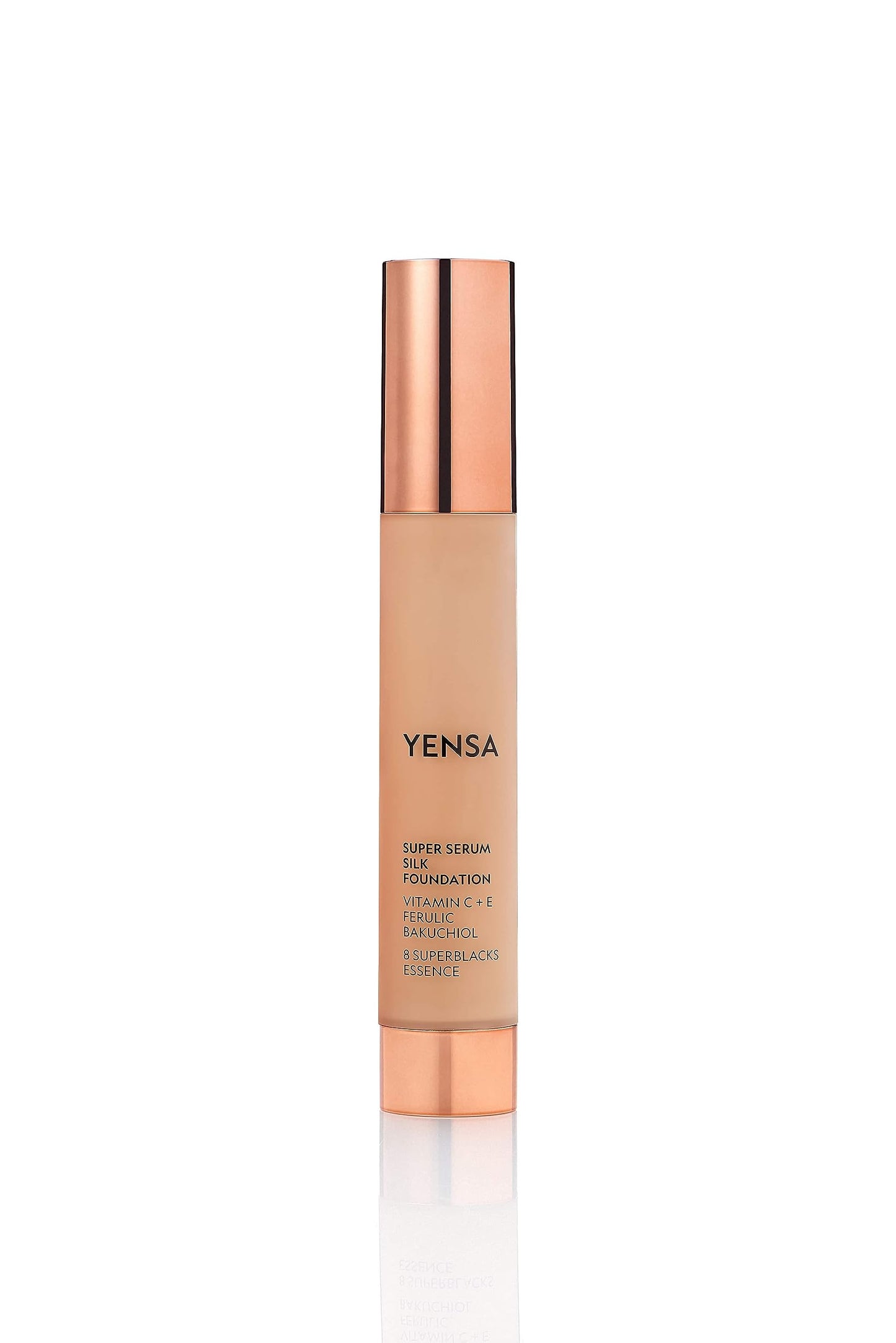 YENSA Serum Foundation Makeup - Super Silk Full Coverage Foundation Enriched with Peptides, Vitamin C & Ferulic Acid to Help Reduce Fine Lines Beauty & Personal Care YENSA