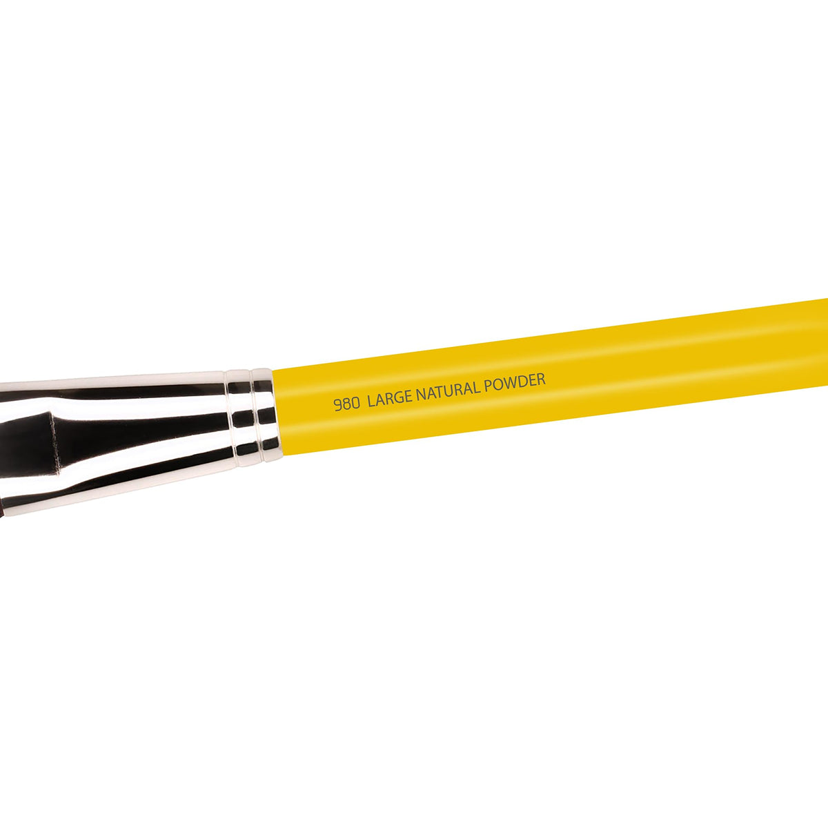 Bdellium Tools Professional Makeup Brush - Studio Series 980 Large Natural Powder - With Soft Synthetic Fibers, For Airbrushed Finish (Yellow, 1pc)