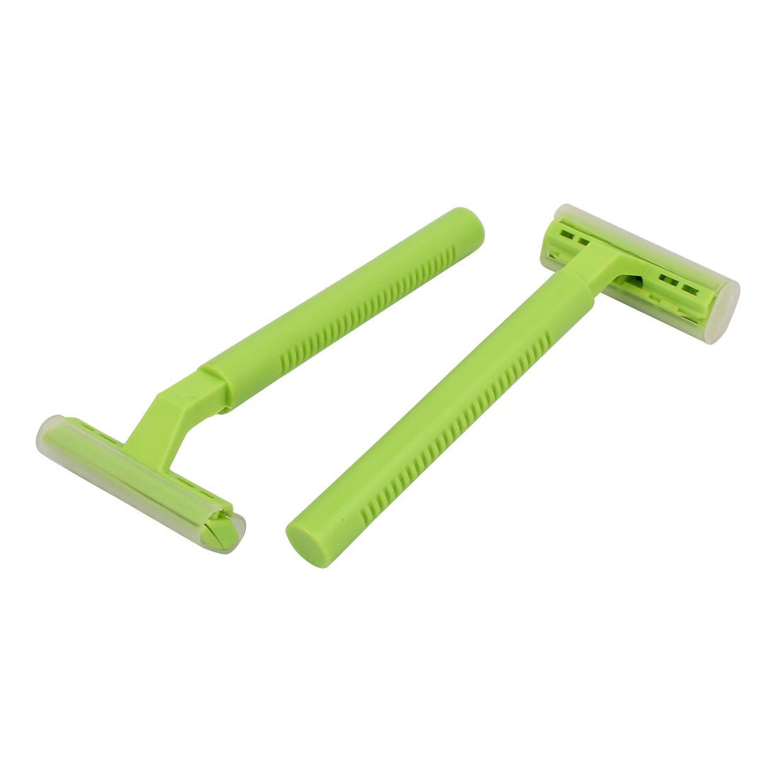 Ruilogod Plastic Shell Lady T Shaped Body Hair Razor Shaver Trimmer Remover 2 Pcs Green (id: c06 0b0 092 7c8 820 Beauty and Personal Care Ruilogod
