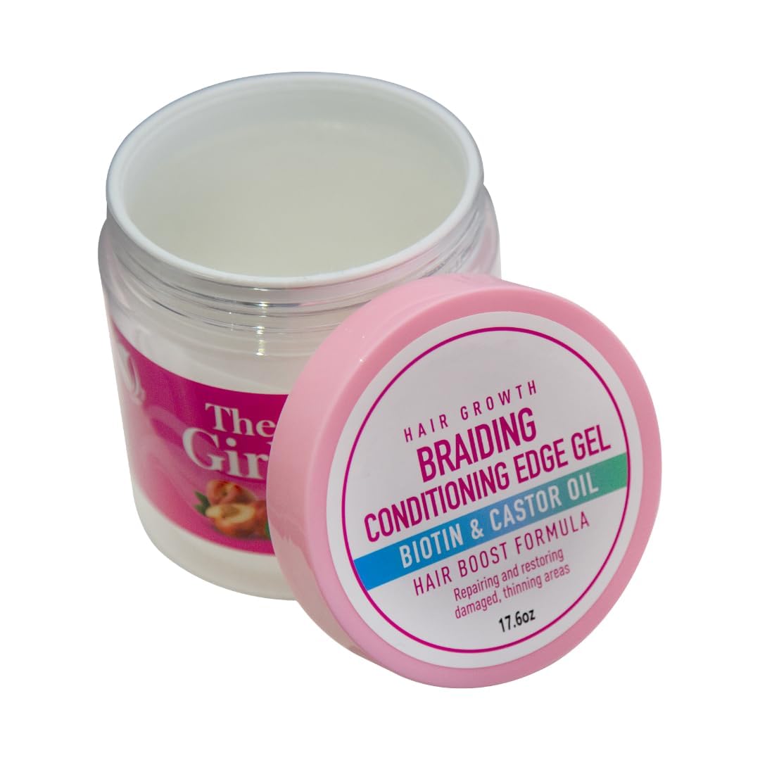 R&B Collection Dr. Girls Braiding conditioning Gel / 24 Hour Hold/Extra Mega Hold/17.6oz (Peach) Beauty & Personal Care R&B Collection