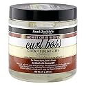 Aunt Jackie's Coconut Crème Recipes Curl Boss Coconut Curling Hair Gel for Natural Curls, Coils and Waves, 18 oz Beauty & Personal Care Aunt Jackie's