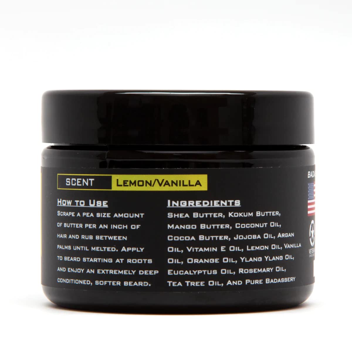 Badass Beard Care Beard Butter For Men - THE LADIES MAN, 3 oz - Made of Natural Ingrediens for Healthy, Soften and Itchness Free Beard and Mustache Beauty and Personal Care Badass Beard Care
