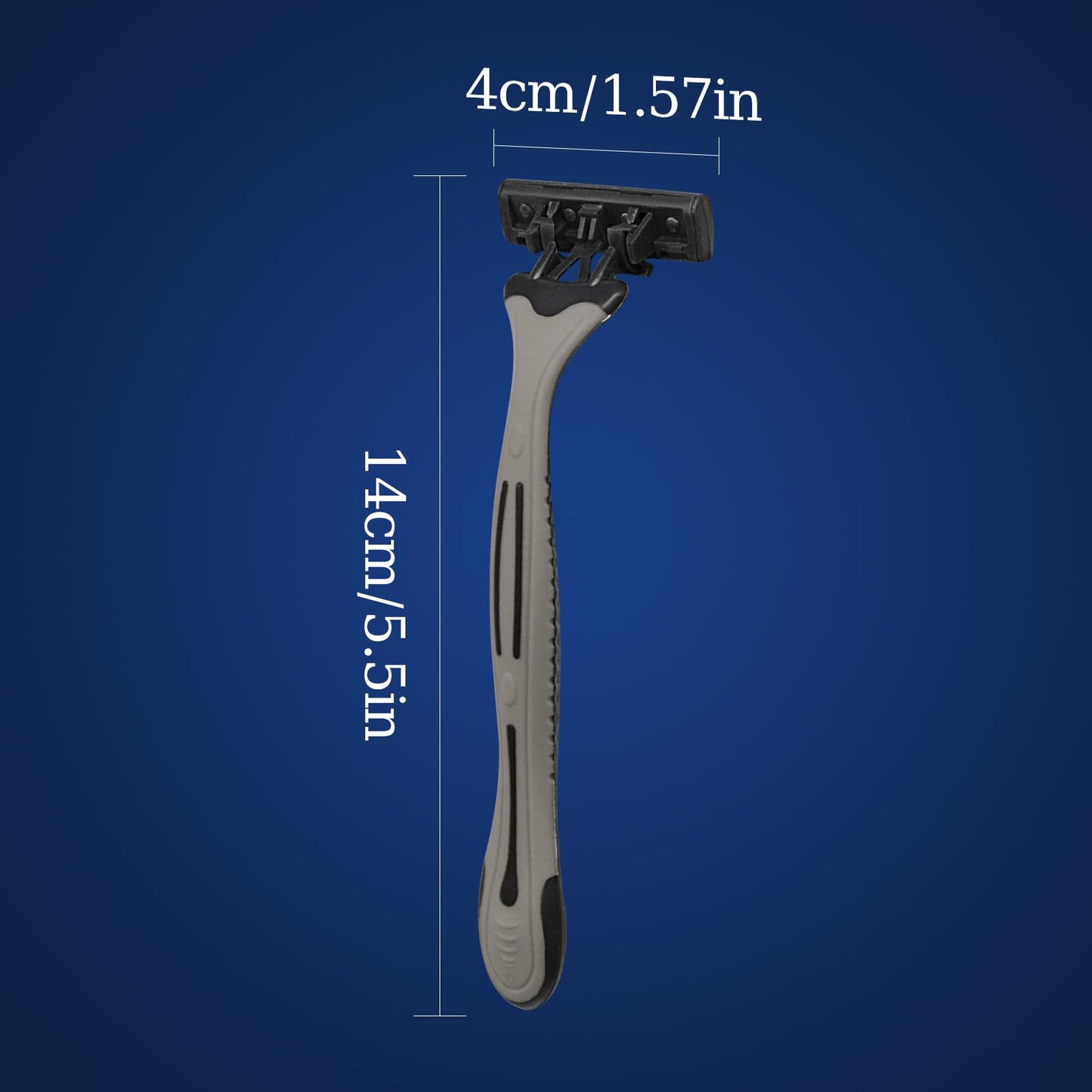 3 Blade Disposable Razors,Three Triple Stainless Steel Blade Individually Wrapped Razors Bulk,Manual Washable Razor with Clear Safety Cap Beauty and Personal Care Ttarxug