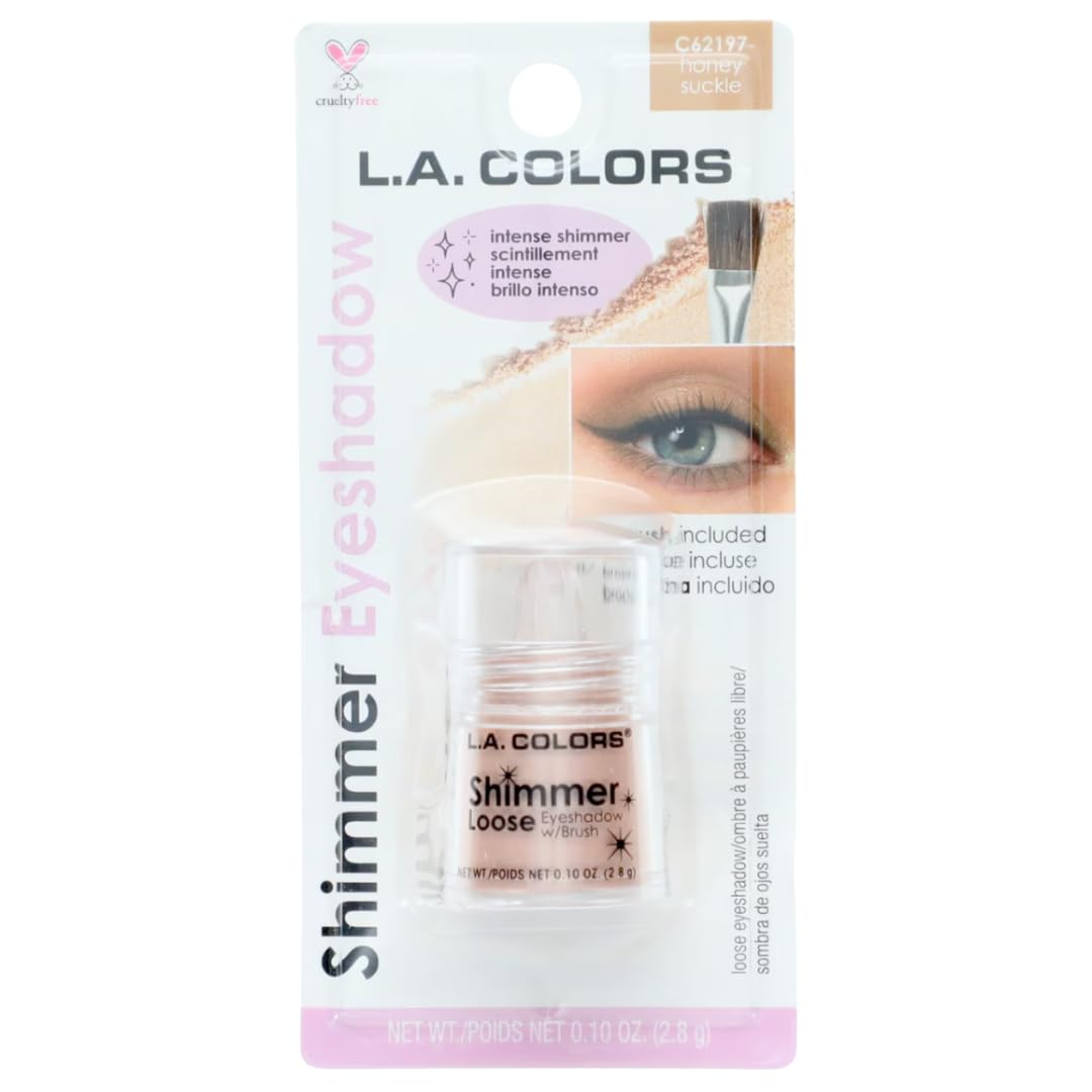 L.A. COLORS Shimmer Eyeshadow, C62197 honey suckle, 0.10 Oz