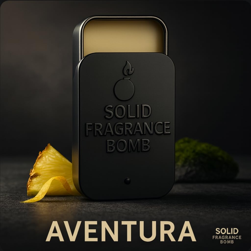 Solid Fragrance Bomb - Premium All-Natural Solid Cologne for Men & Women | Long-Lasting, TSA-Safe, Alcohol-Free, Halal, Handmade Travel Fragrance Balm Beauty & Personal Care Solid Fragrance Bomb