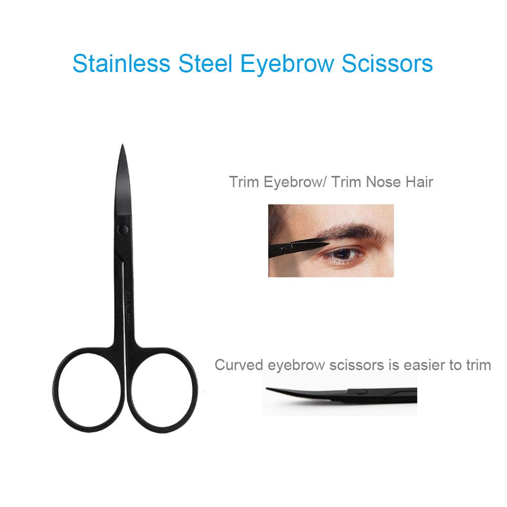 Eyebrow Razor, 5-in-1 Eyebrow Kit, Professional Eyebrow Grooming Set, Eyebrow Trimmer Set for Women and Men, Including Brow Razors Trimmer, Brush Beauty and Personal Care Summer Lemon