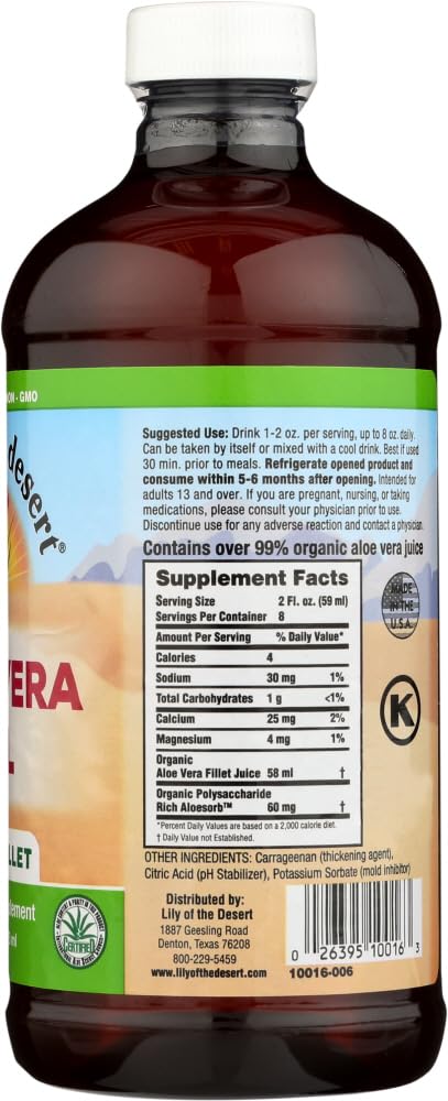 Aloe Vera Gel - 16 oz ( Value Bulk Multi-pack) Pack of 24 Beauty & Personal Care Lily Of The Desert