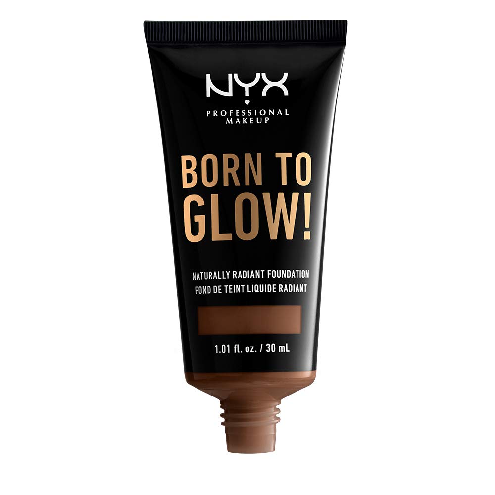 NYX PROFESSIONAL MAKEUP Born To Glow Naturally Radiant Foundation, Medium Coverage - Deep Rich Beauty & Personal Care NYX PROFESSIONAL MAKEUP