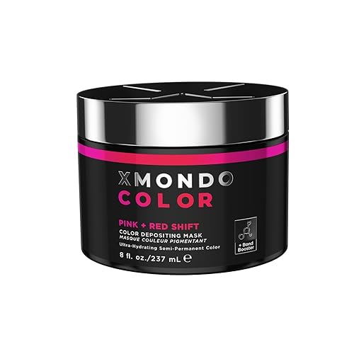 XMONDO Color Pink + Red Shade Shift Color Depositing Mask Infused with Bond Boosters & Hyaluronic Acid to Nourish, Revitalize & Repair, Vegan Formula Beauty & Personal Care XMONDO