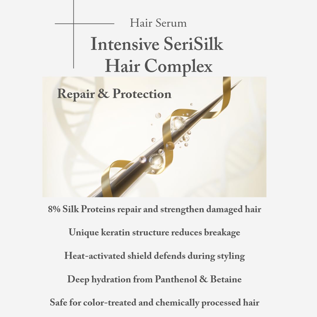Intensive Serisilk Hair Complex Serum - Advanced Repair & Lasting Shine 3.38 fl oz Beauty & Personal Care Revital Elixir