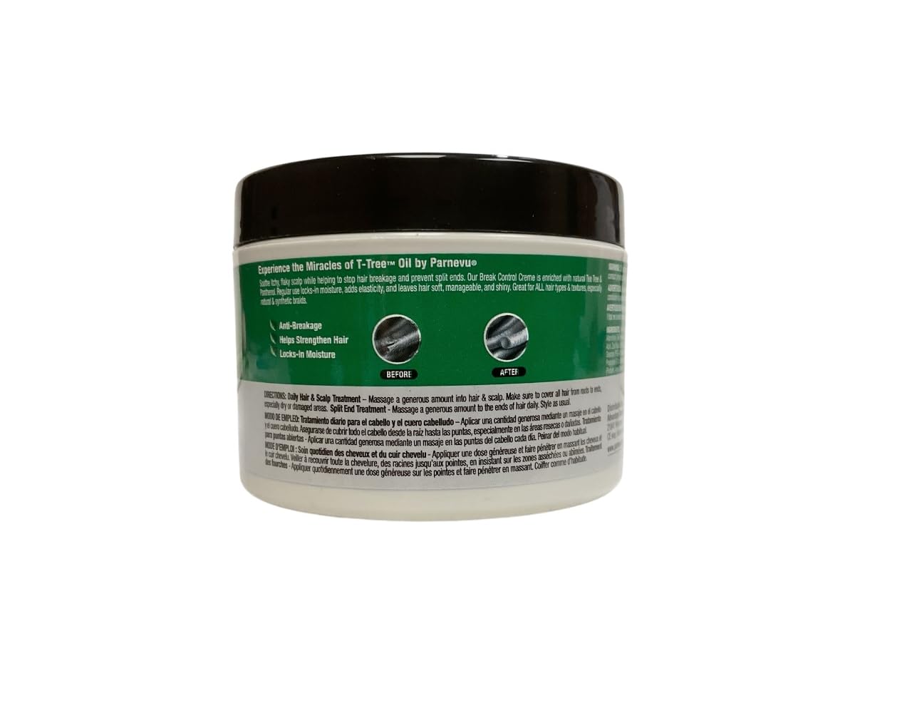 Parnevu Tea Tree Break Control Hair Cream Helps Stop Hair Breakage, 6 oz. Beauty & Personal Care Parnevu
