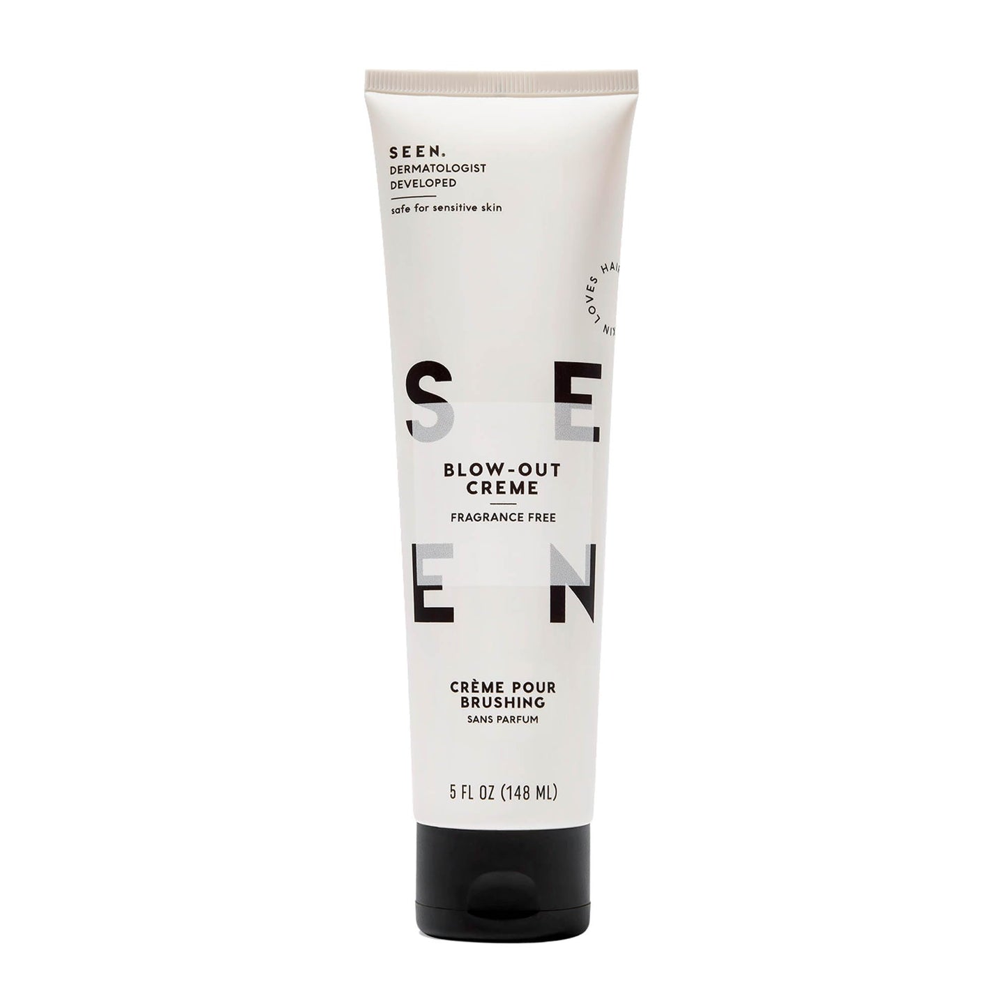 SEEN Blow-Out Creme, Fragrance Free - Non-Comedogenic & Blow Out Hair Cream- Reduces Frizz- Heat Protectant- Safe for Sensitive, Eczema & Acne Prone Beauty & Personal Care SEEN