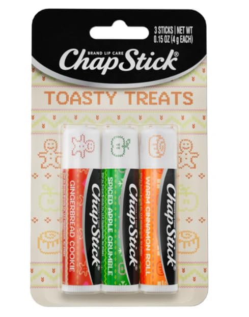 ChapStick Toasty Treats Lip Balm Holiday Gift Set, 3 Pack Variety Beauty and Personal Care ChapStick