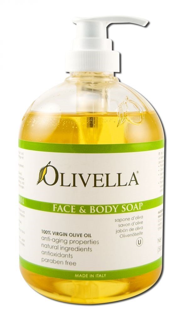 Olivella Classic Face and Body Soap with Ultra Purified Virgin Olive Oil, 16.9 Fl Oz - 3 Pack Beauty & Personal Care Olivella